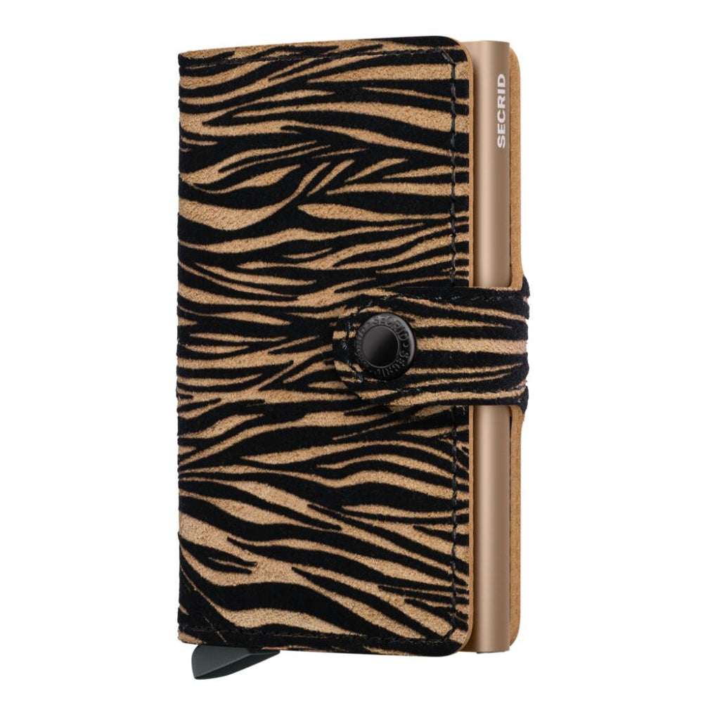 SECRID Miniwallet Zebra Beige – Pasjeshouder dames voorkant