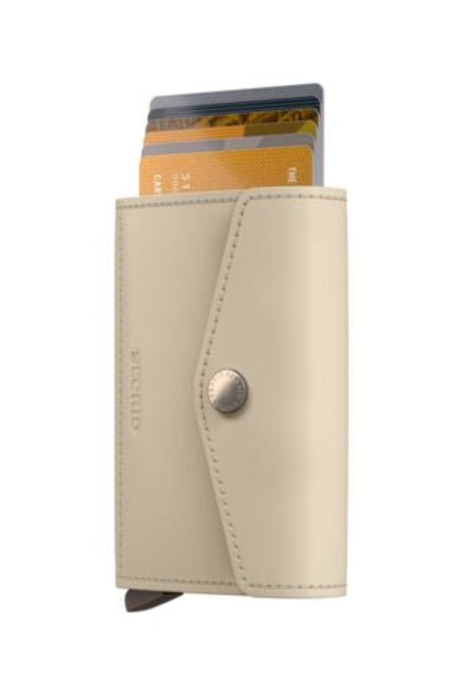 SECRID Envelope wallet latte crème pasjes