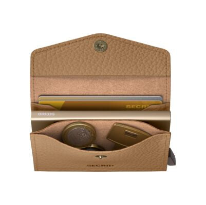 SECRID Envelope wallet cappuccino bovenzijde