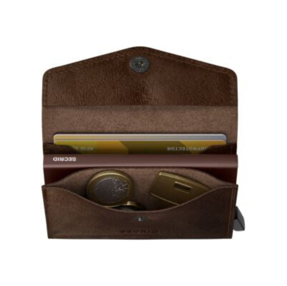 SECRID Envelope vintage donker bruin  bovenaanzicht