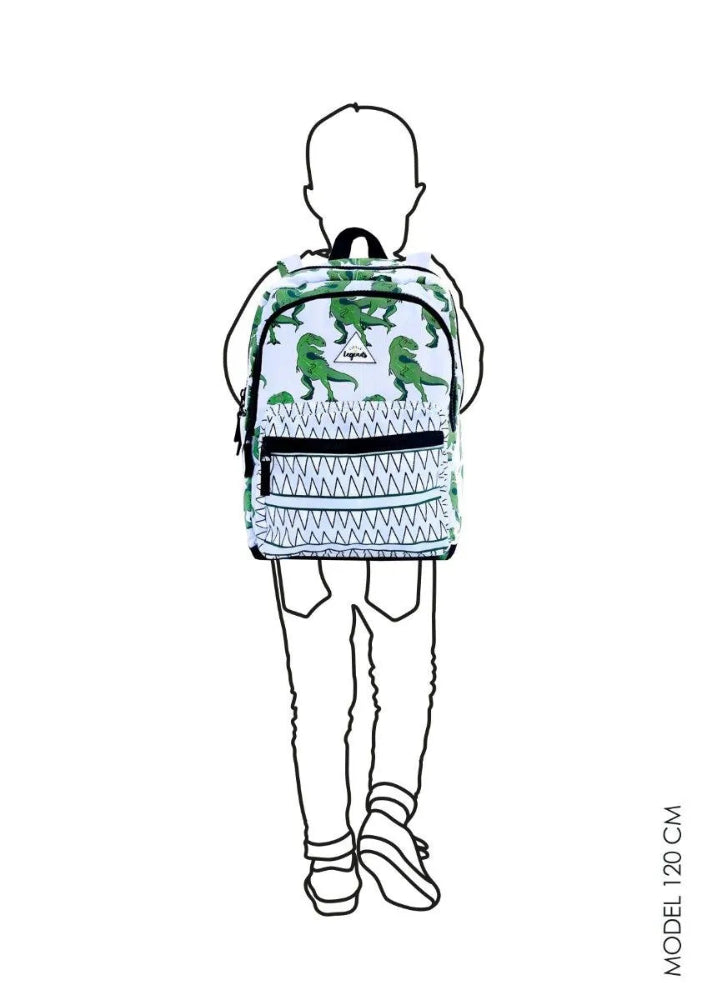 Kinderrugzak Little Legends - Dino Backpack L schaal op model