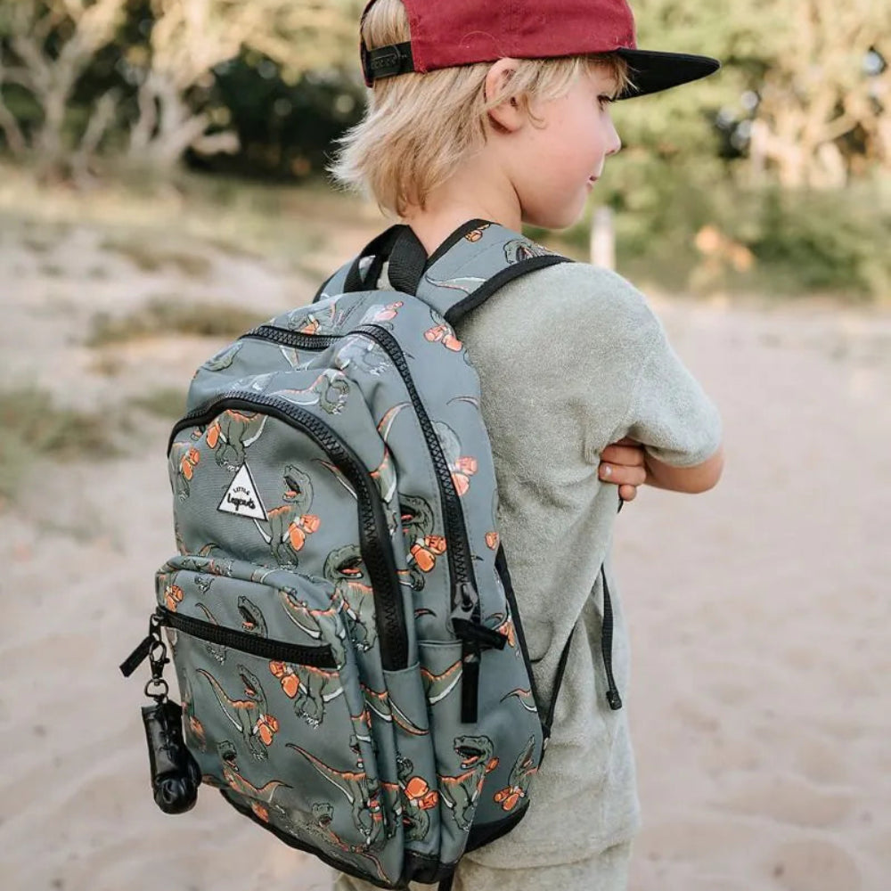 Kinderrugzak Little Legends - Dino Boxing Backpack L op model