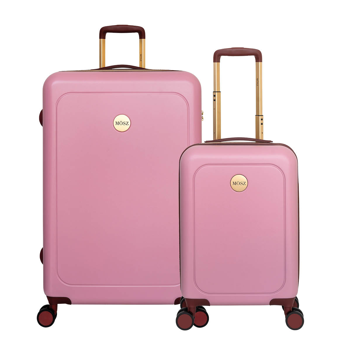 roze kofferset 2 delig 
